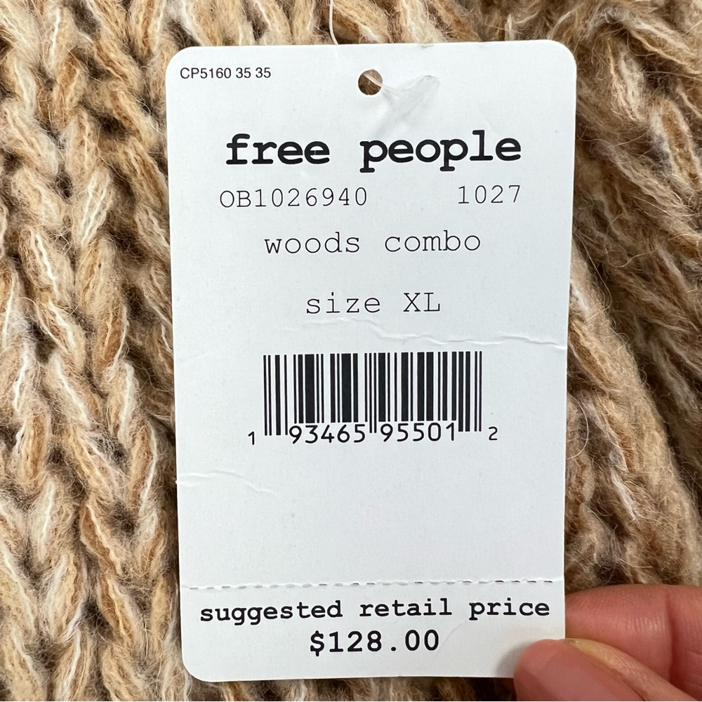 NWT | Free People Home Town Cardigan Chunky Knit Oversized | Size US XL - Picture 8 of 16
